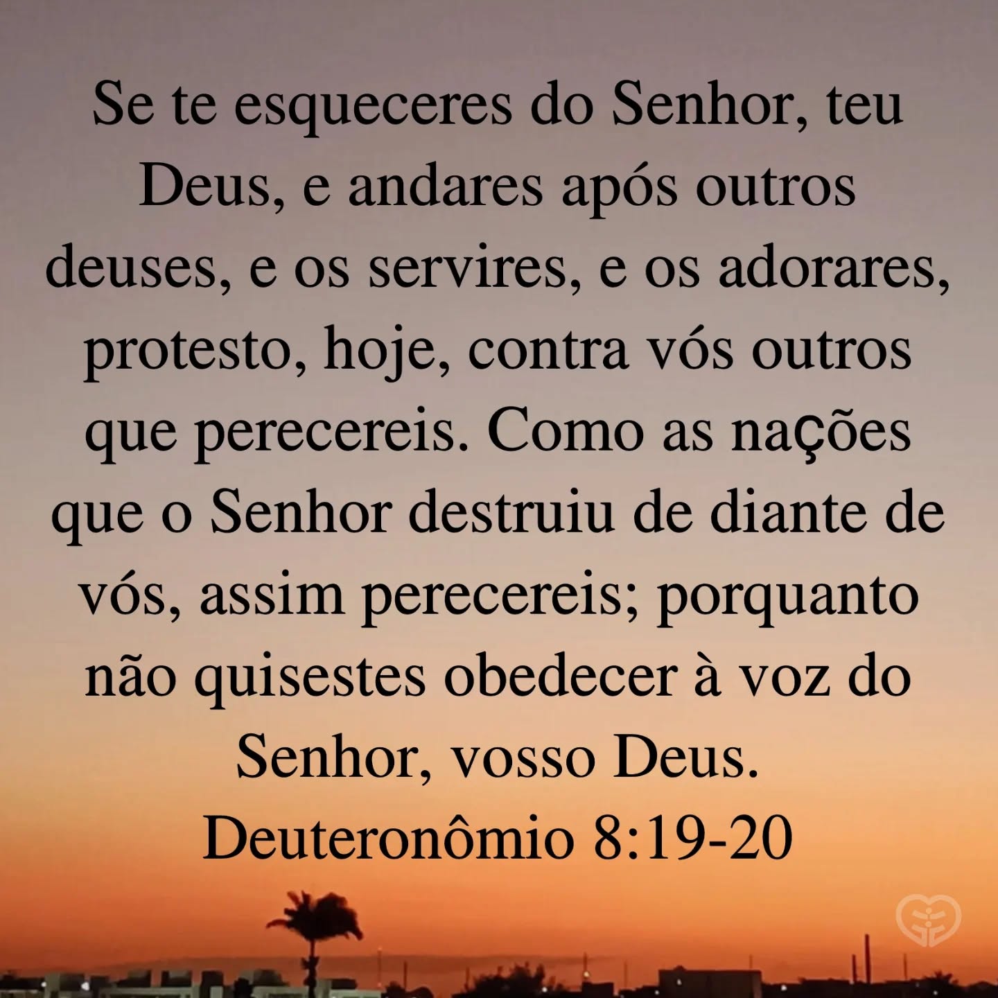 Deuteronômio 8:19-20